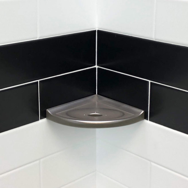 Metro Lugged 5 Corner Soap Dish, Corner Soap Holder For Tile Shower