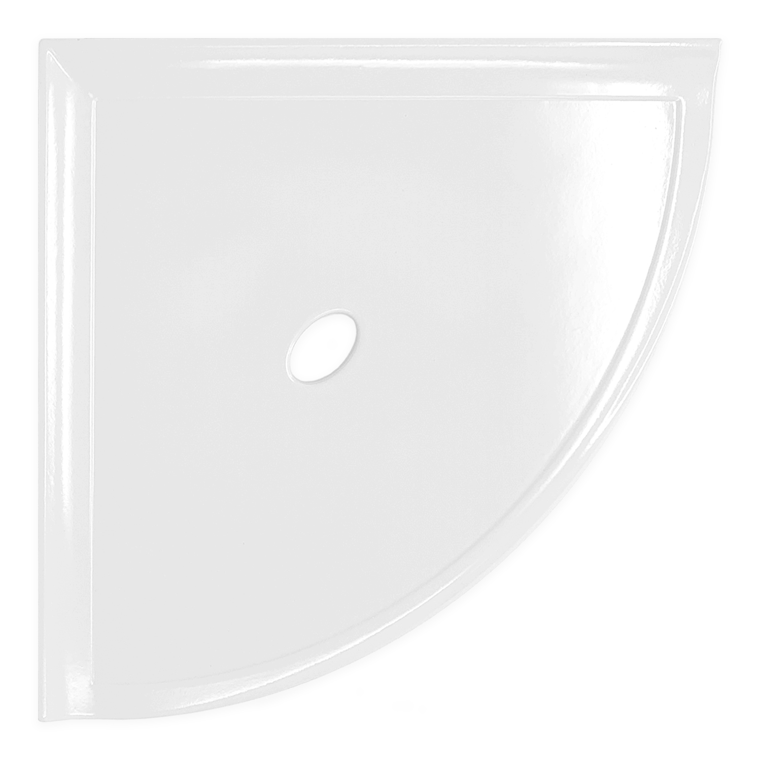 Craft + Main GCS1010 10 inch Glass Shower Shelf - Black