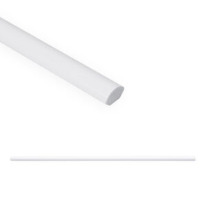 8ft tile trim edge in bright white polished