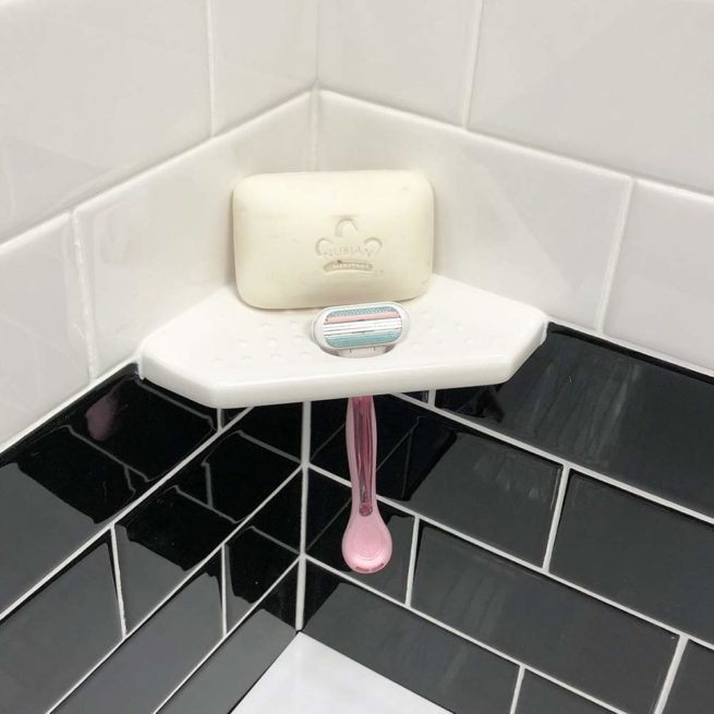 Geo Lugged 5” Corner Foot Rest Available in 9 Colors Questech